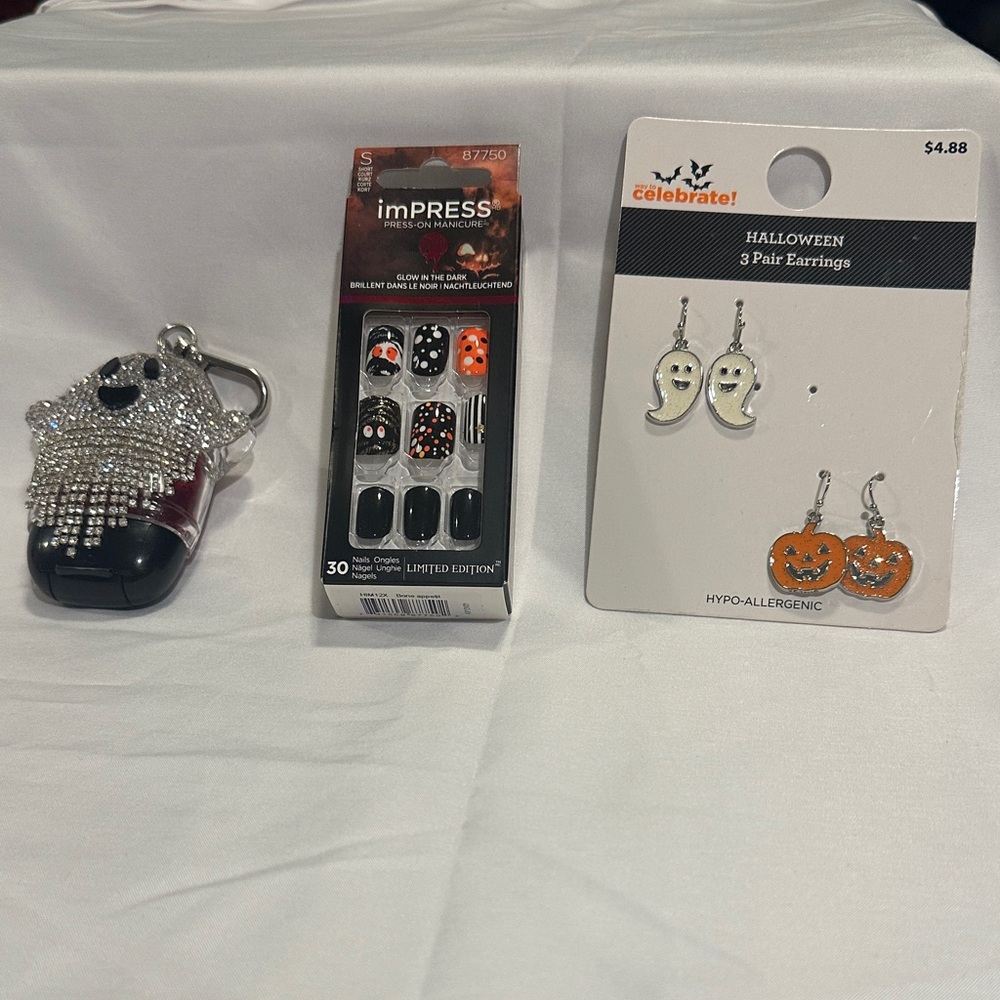imPRESS Halloween Press-On Nails - Black & Orange